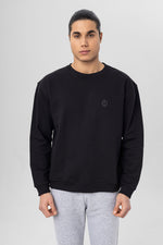 Bisiklet Yaka Pamuklu Sweatshirt